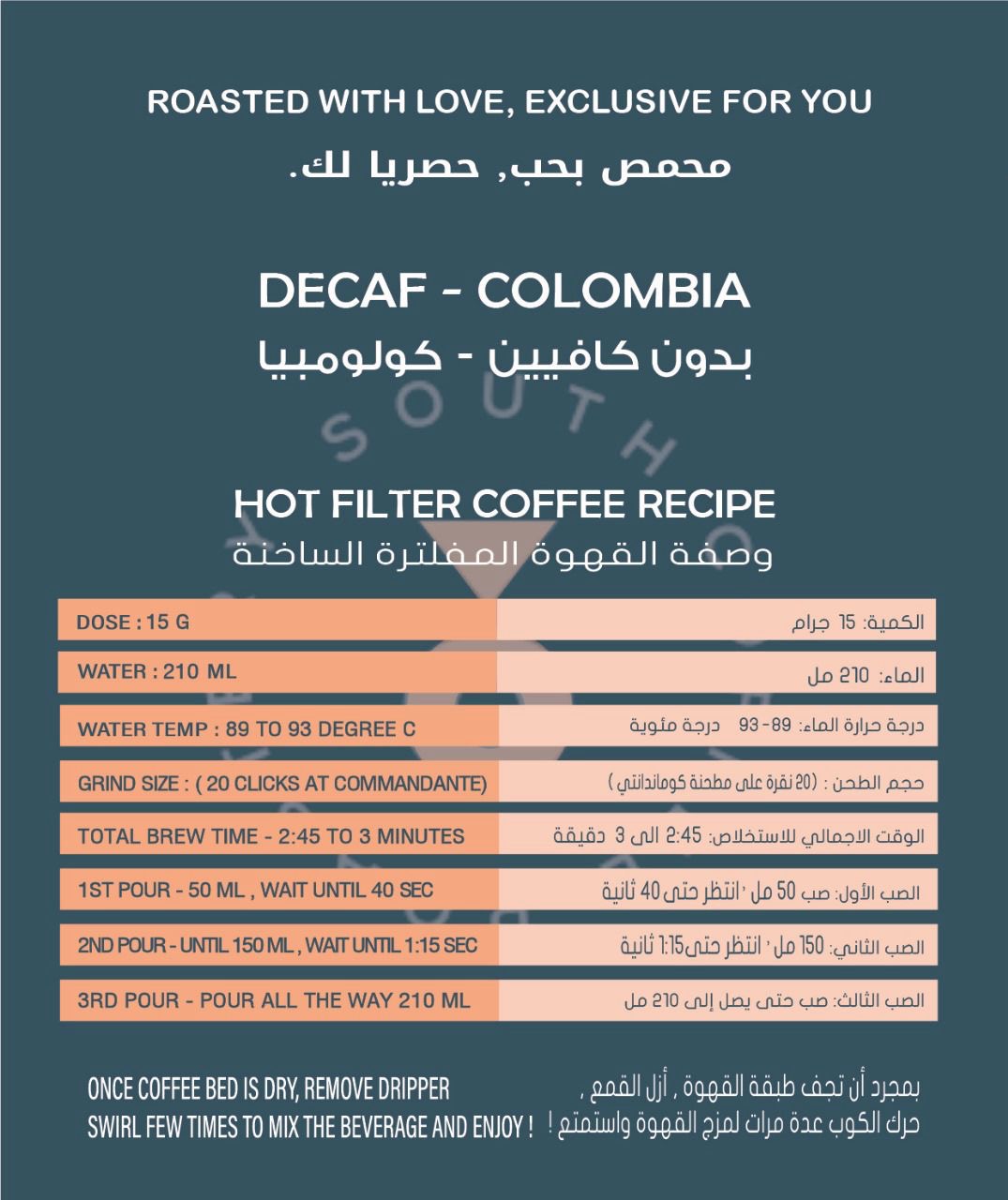 Colombia Decaf 250g (Espresso/Filter)