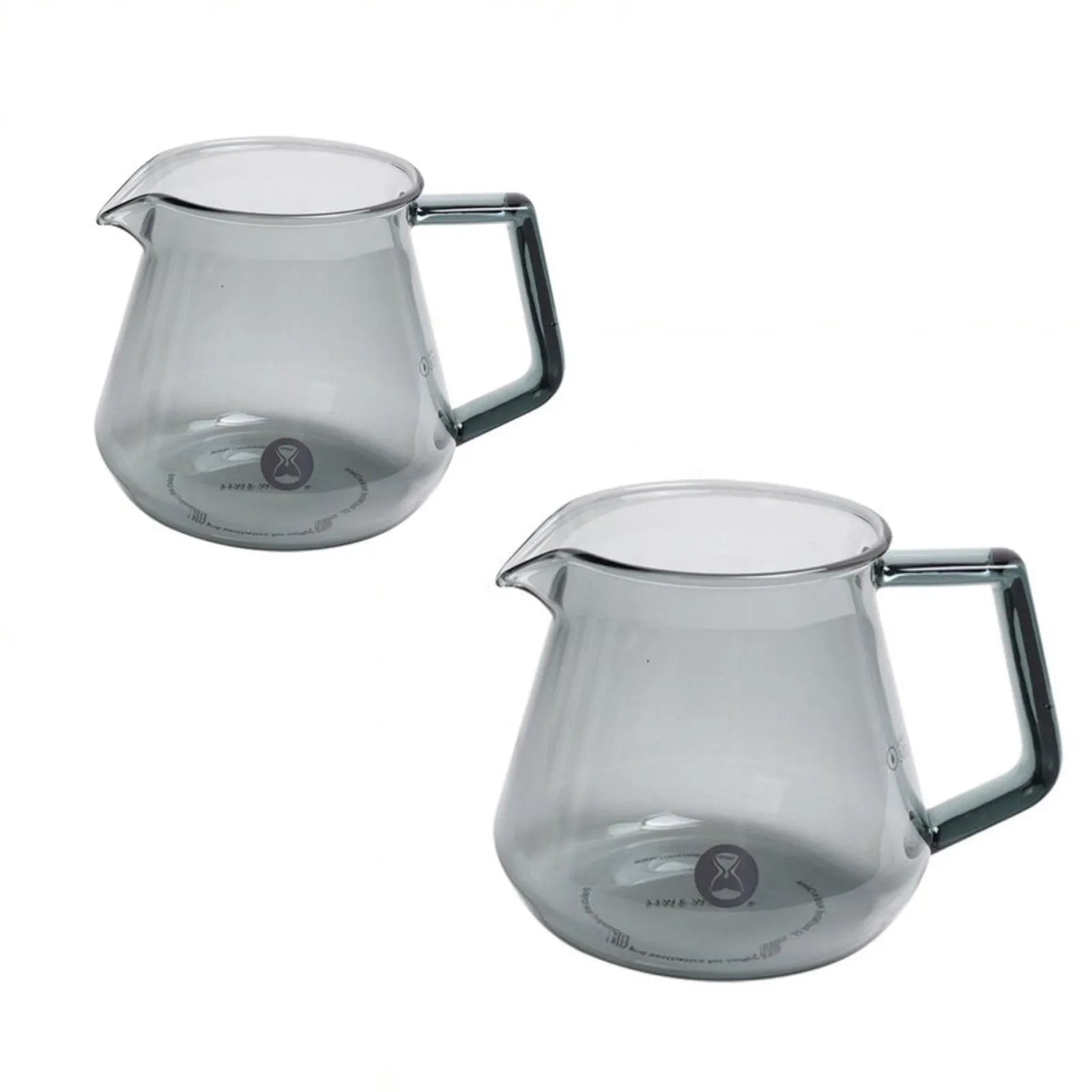 Timemore Coffee Server Transparent Black high borosilicate glass V shaped spout heat resistant handle 360ml 600ml