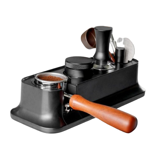 Crop Espresso Tamping Station With Portafilter Holder Plastic