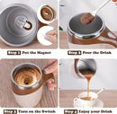 Crop 380ml Automatic Magnetic Stirring Coffee Mug Brown