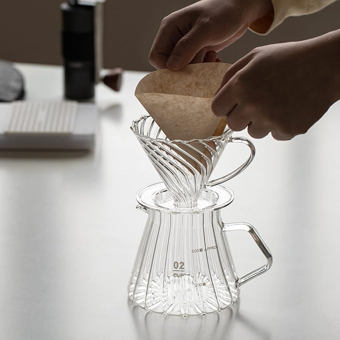 Crop 01 Borosilicate Glass Coffee Dripper