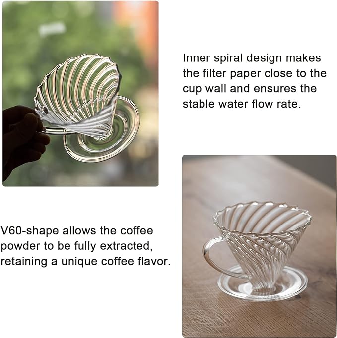 Crop 01 Borosilicate Glass Coffee Dripper