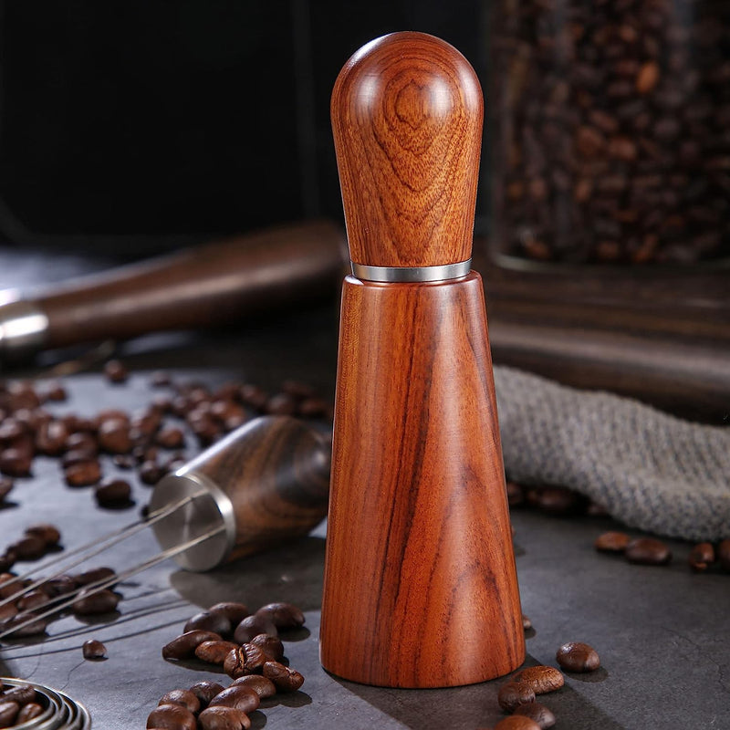 Crop Wood Handle Coffee Needle with Wood Stand