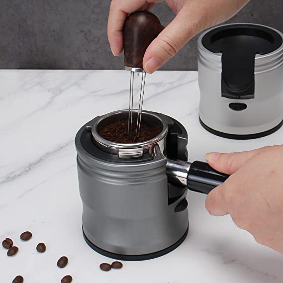 Crop Aluminum Coffee Portafilter Holder Grey