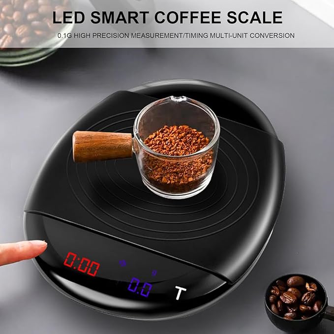 Crop Portable Coffee Measuring Scale with Timers