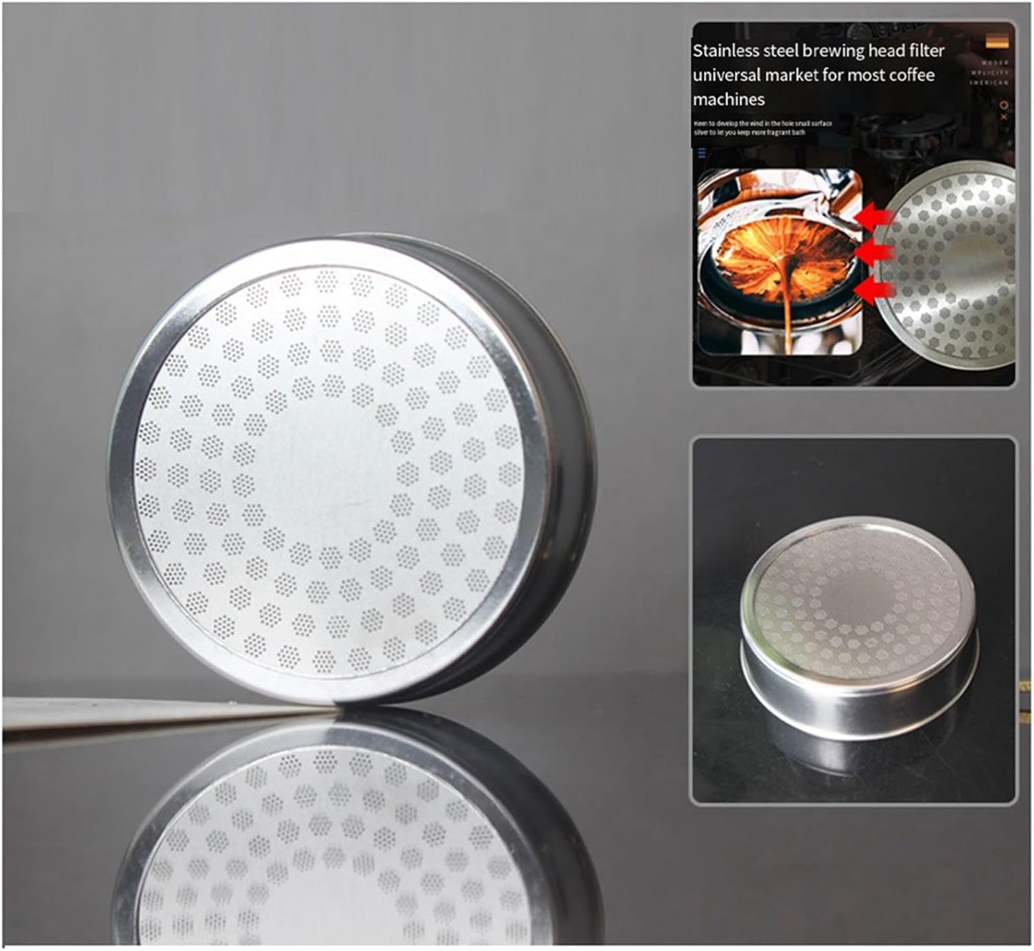 Crop E61 type filter basket