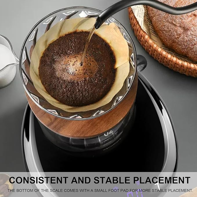 Crop Portable Coffee Measuring Scale with Timers