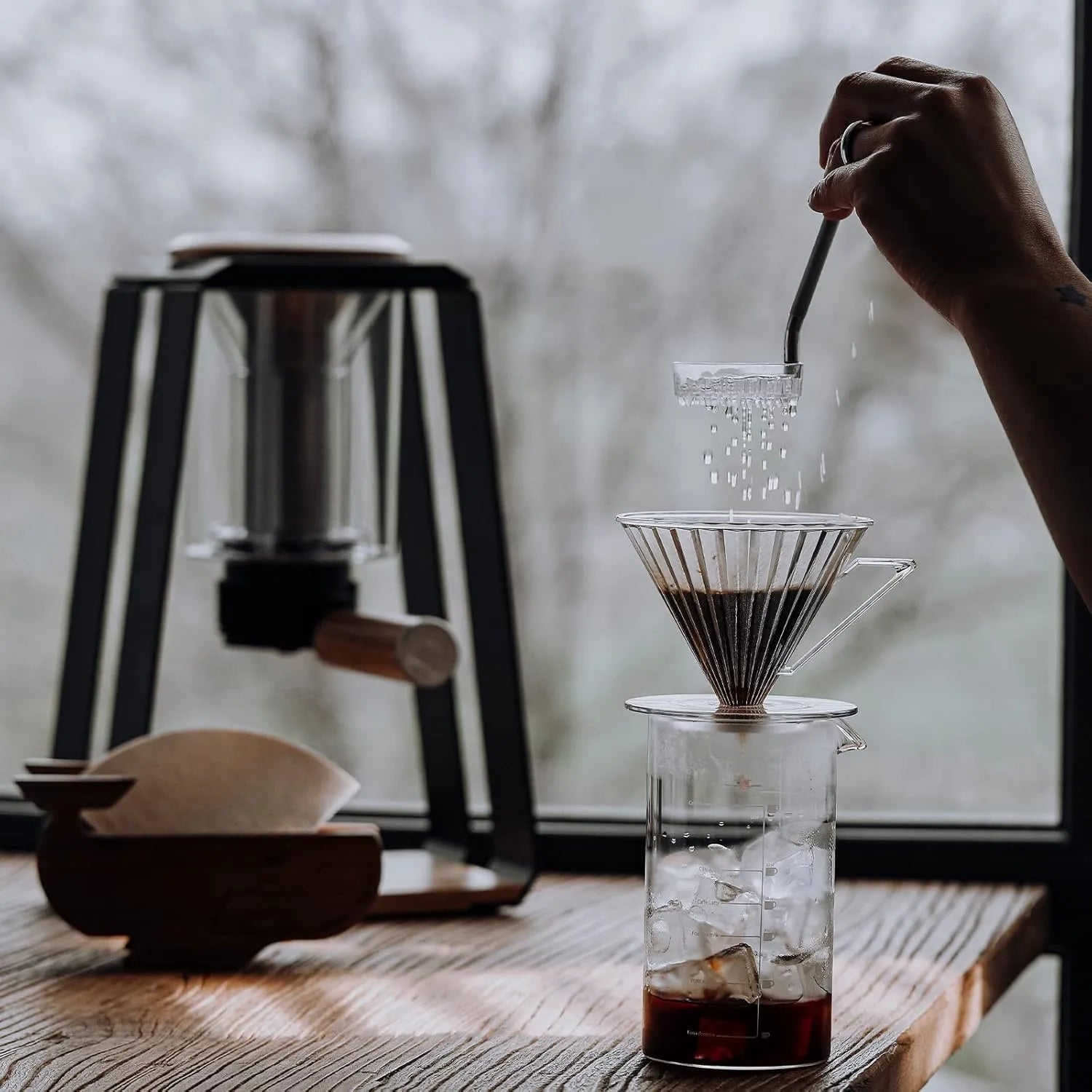 Crop Plastic Coffee Dripper – V60 compatible, easy pour-over brewing