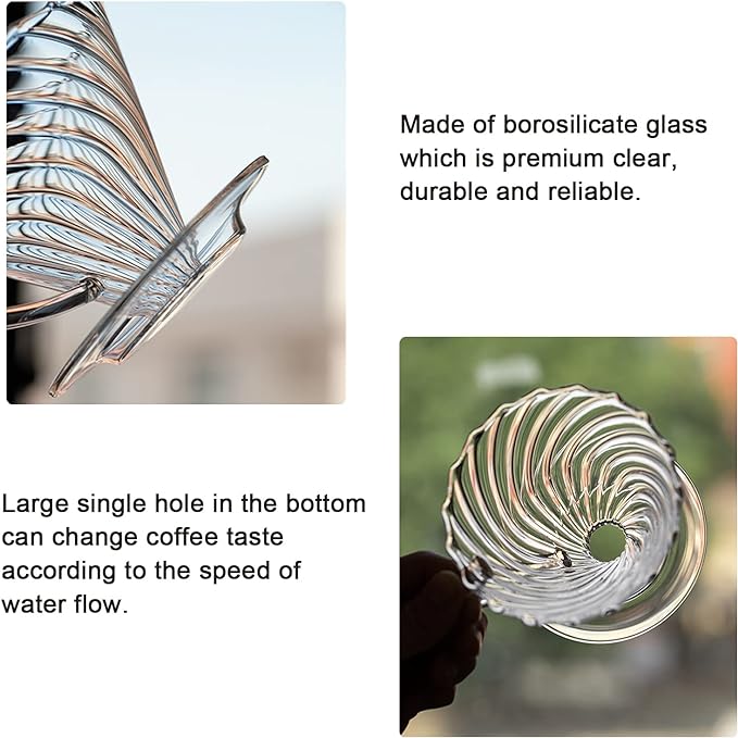 Crop 01 Borosilicate Glass Coffee Dripper