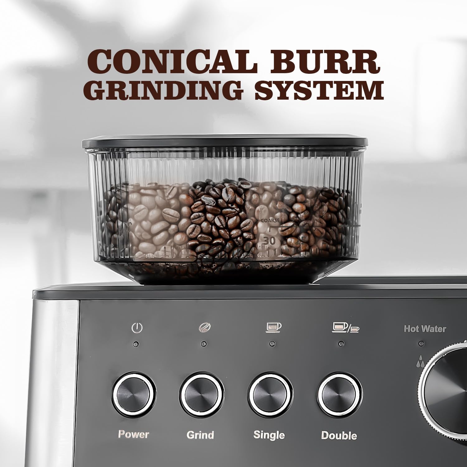 Geepas Espresso Coffee Machine 20 Bar Pressure