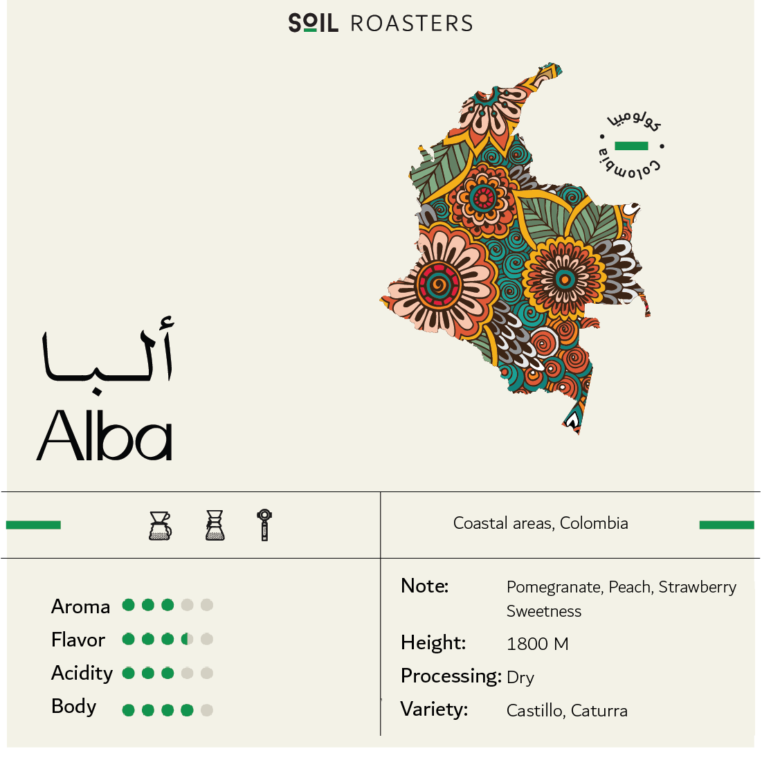 Colombia Alba 250g (Espresso/Filter)