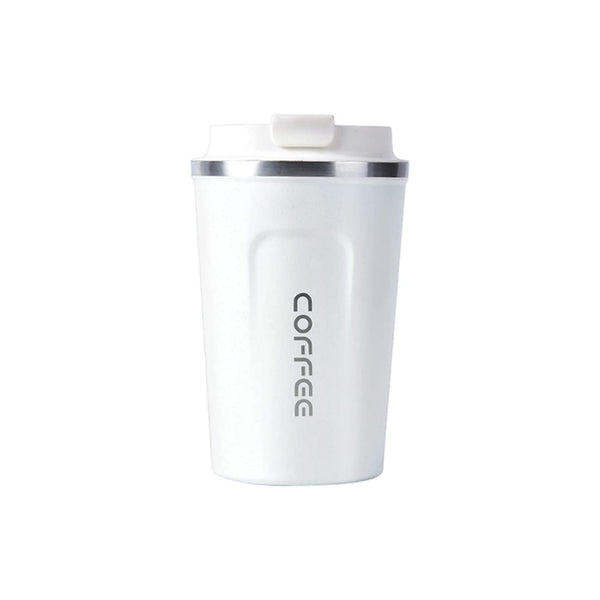 Crop 380ml Stainless Steel Coffee Mug  White
