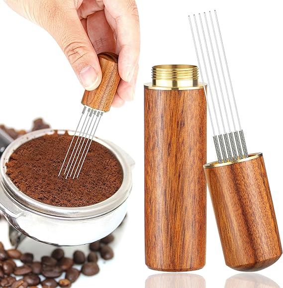 Crop Wooden Type Coffee Needle with Wood Stand