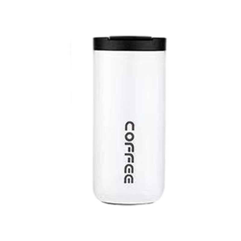 Crop Stainless Steel Vacuum Coffee Mug 400ml White