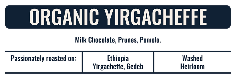 Ethiopia Organic Yirgacheffe 250g (Espresso/Filter)