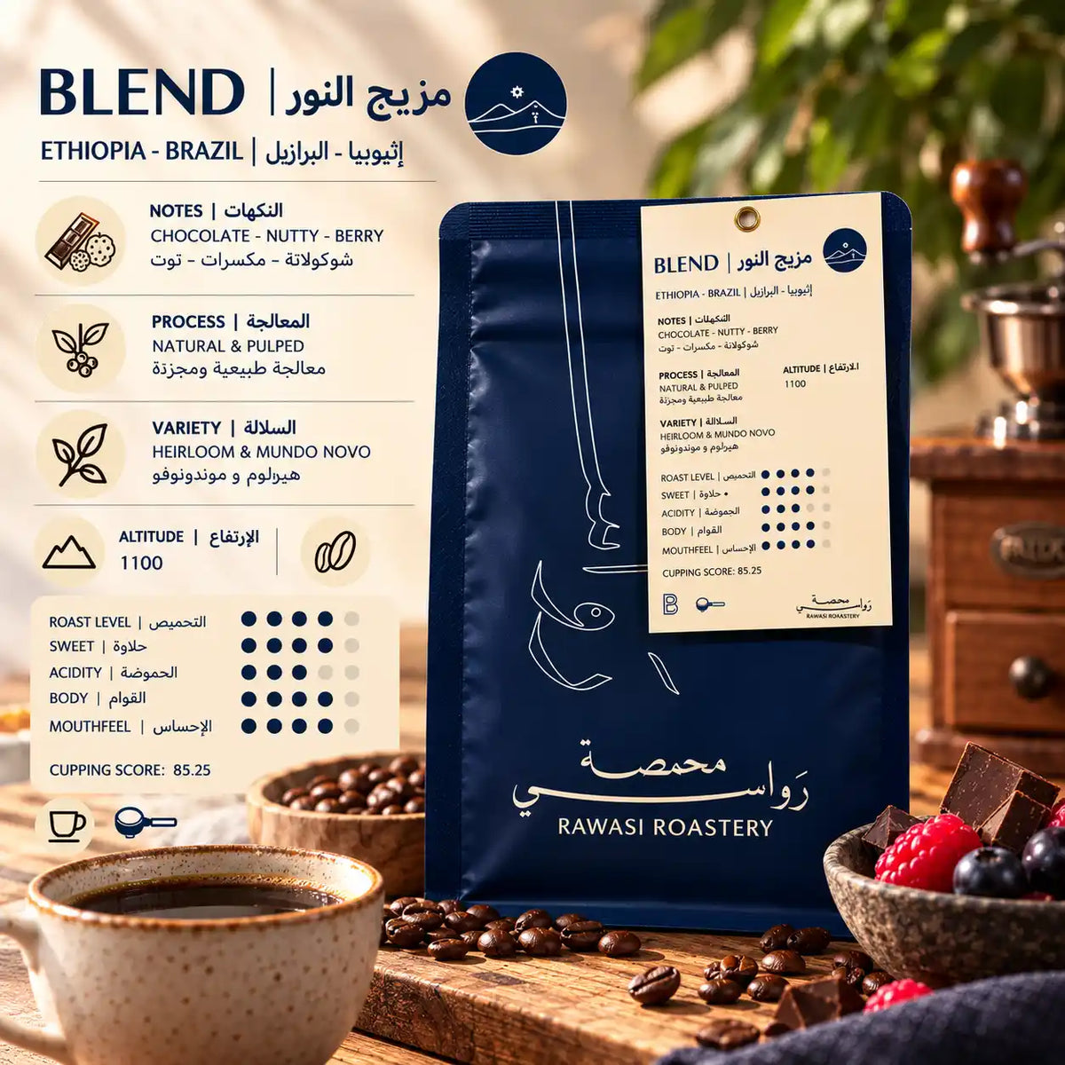 Ethiopia & Brazil Blend 250g (Espresso / Filter)