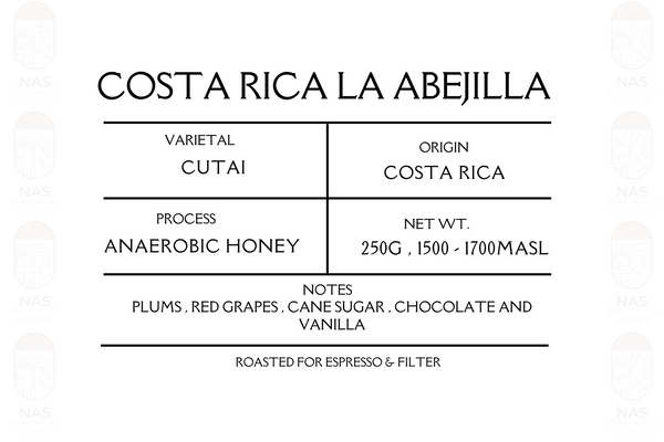 Costa Rica La Abjilla Anaerobic 250g (Espresso/Filter)