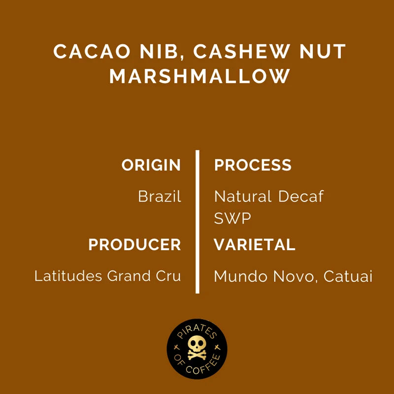 Brazil Cocoa Bomb Decaf 250g (Espresso / Filter)