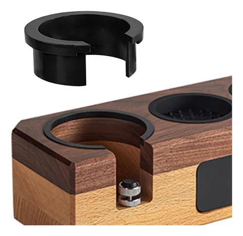 Crop Coffee Tamper Station Holder Multicolor Wood