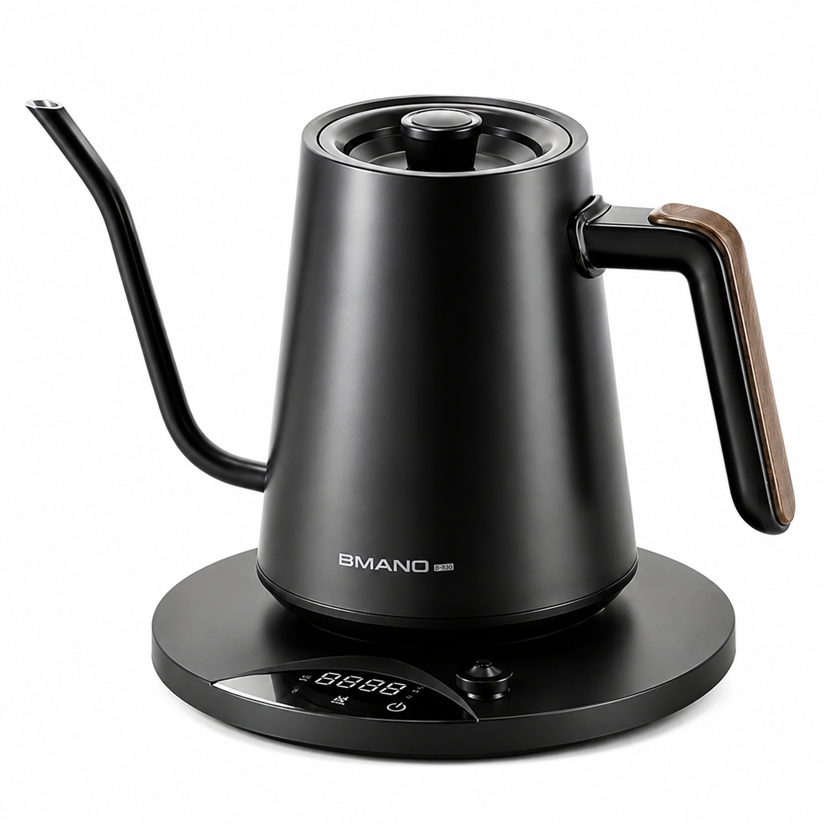 Crop 900ml Gooseneck Electric Coffee Kettle Black