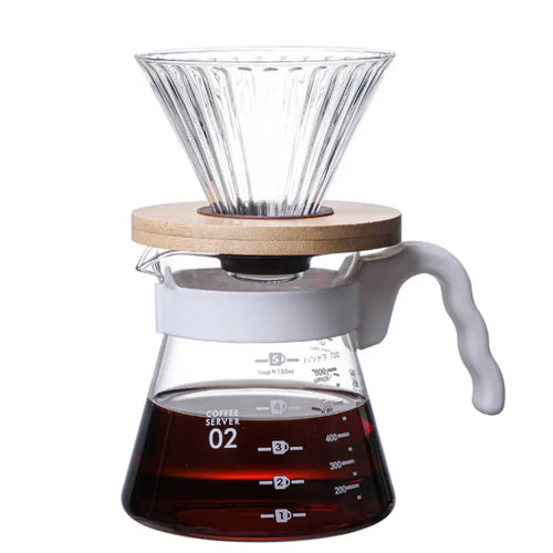 Crop 600ml V60 Coffee Server White