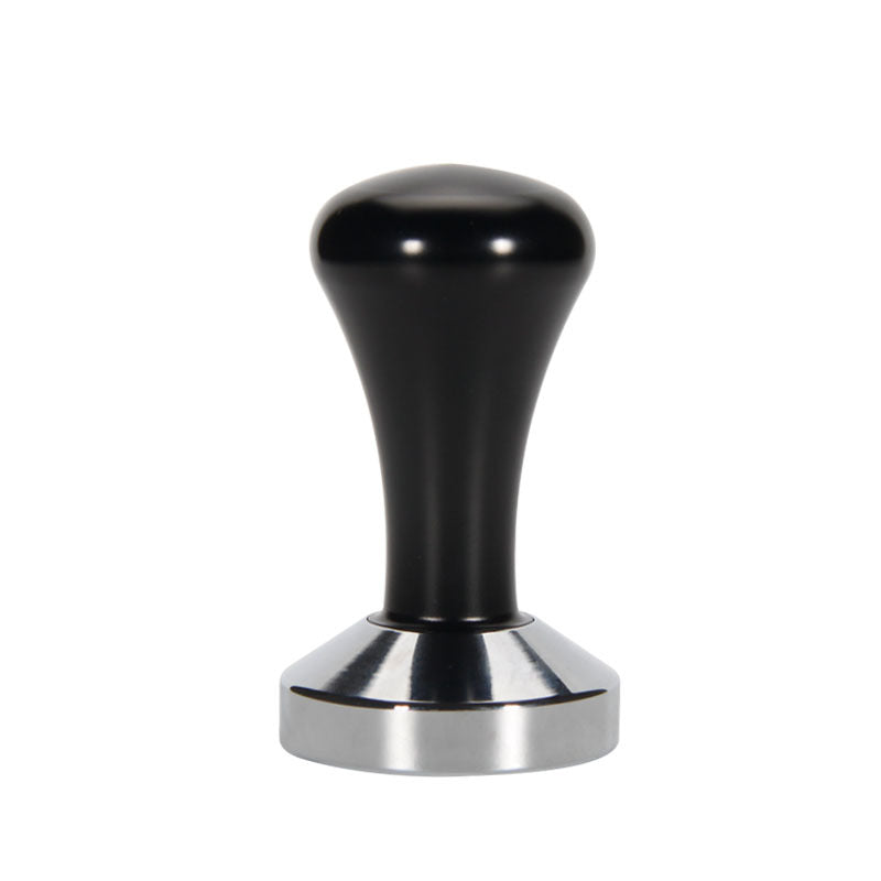 Crop 58mm Stainless Steel Coffee Tamper Black