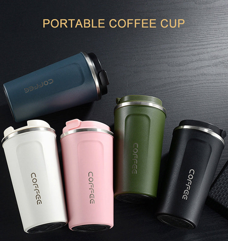 Crop 380ml Stainless Steel Coffee Mug Pink