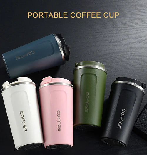 Crop 500ml Stainless Steel Coffee Mug Pink
