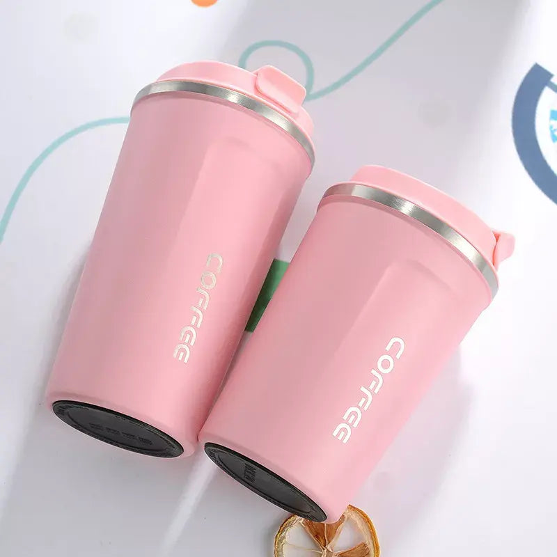 Crop 380ml Stainless Steel Coffee Mug Pink
