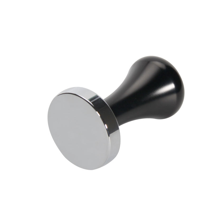 Crop 58mm Stainless Steel Coffee Tamper Black