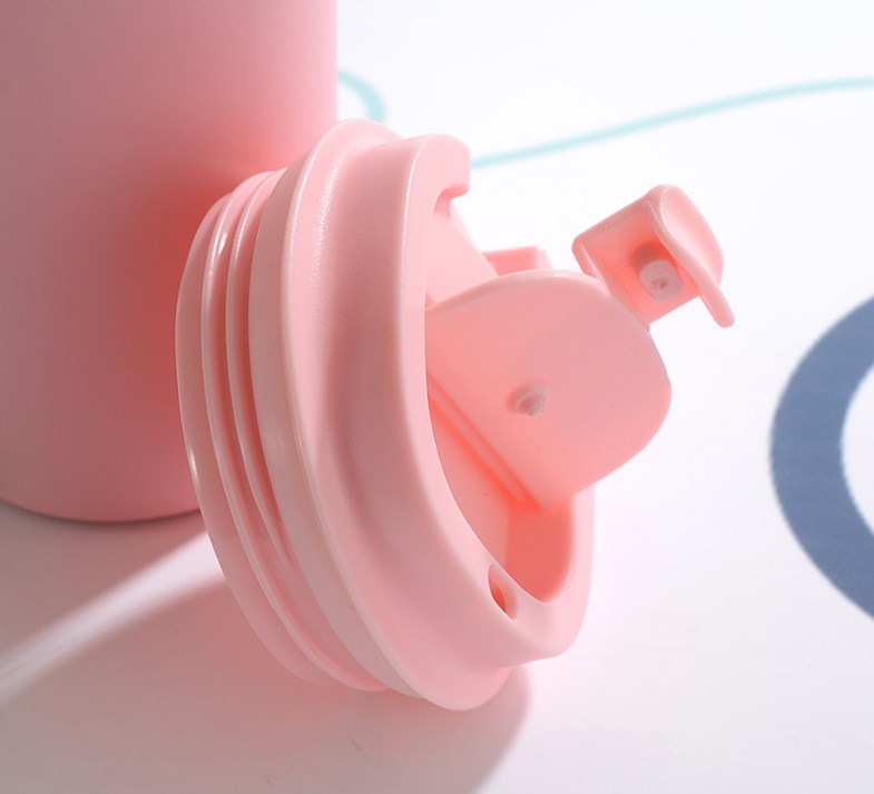 Crop 380ml Stainless Steel Coffee Mug Pink