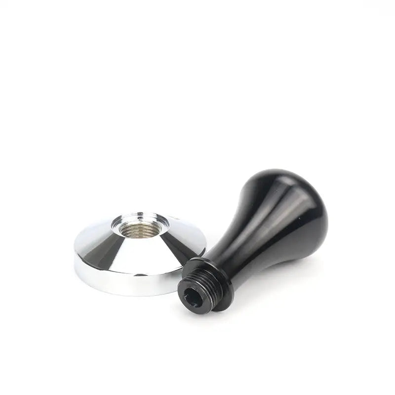 Crop 58mm Stainless Steel Coffee Tamper Black