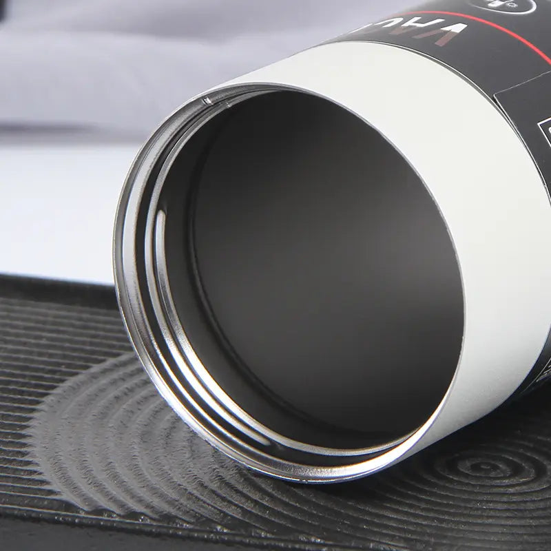 Crop Double Wall Vacuum Coffee Mug 350ml White