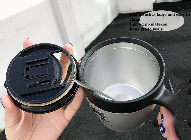 Crop Stainless Steel Coffee Mug White 330ml