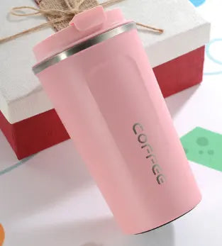 Crop 500ml Stainless Steel Coffee Mug Pink