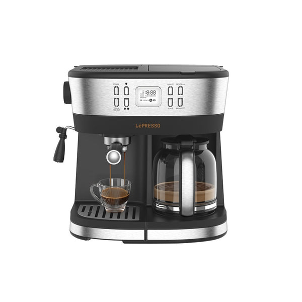 LePresso Dual Brew Drip Coffee & Espresso Machine - Black