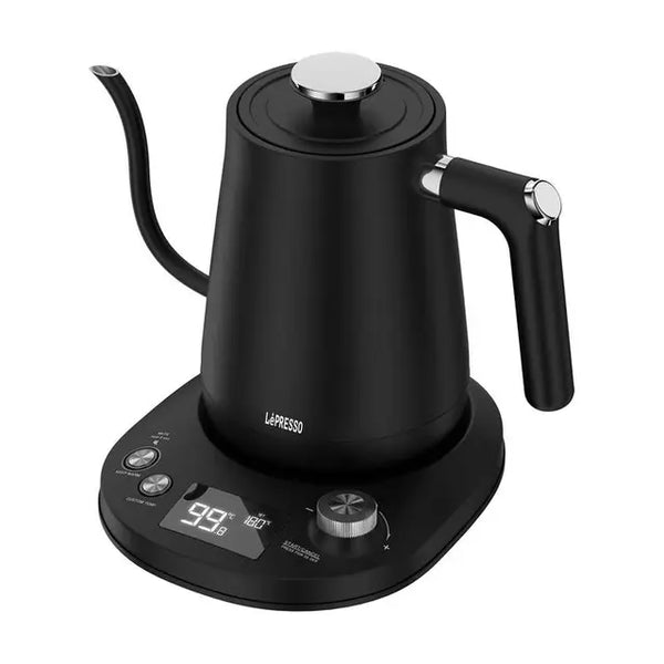 LePresso 700W Temperature Controlled Kettle with Digital Display - Black