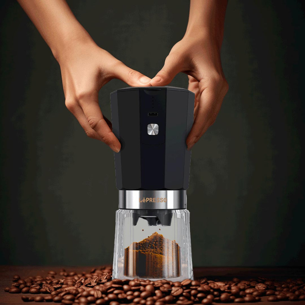 Purchase LePresso Black Rechargeable Coffee Grinder Now Online