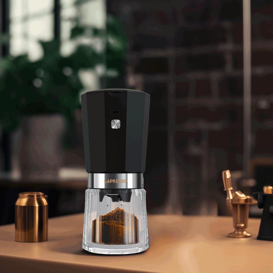 LePresso Cordless Electric Conical Burr Grinder