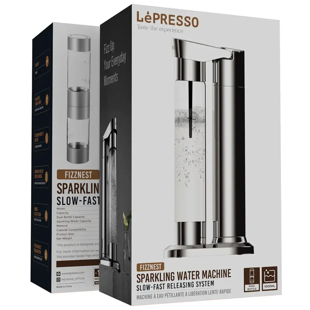 Lepresso Fizznest Sparkling Water Machine (Silver)