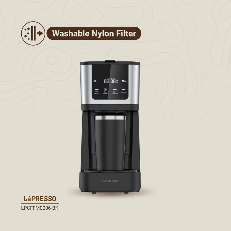 LePresso Rich Brew Coffee Machine Interactive Touch Display - Black