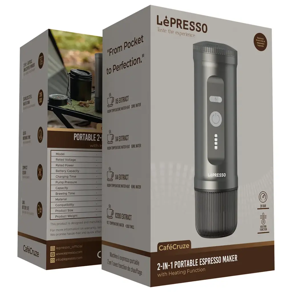 Lepresso Portable 2-in-1 Espresso Maker