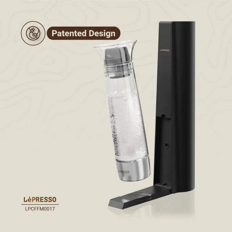 Lepresso Carbonator Instant Sparkling Water 800mL - Black