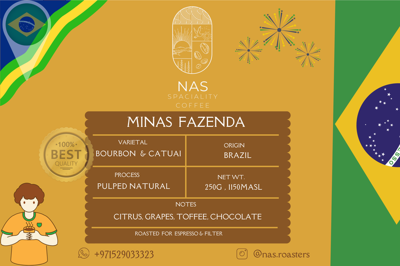 Brazil Minas Fazenda 250g (Espresso/Filter)