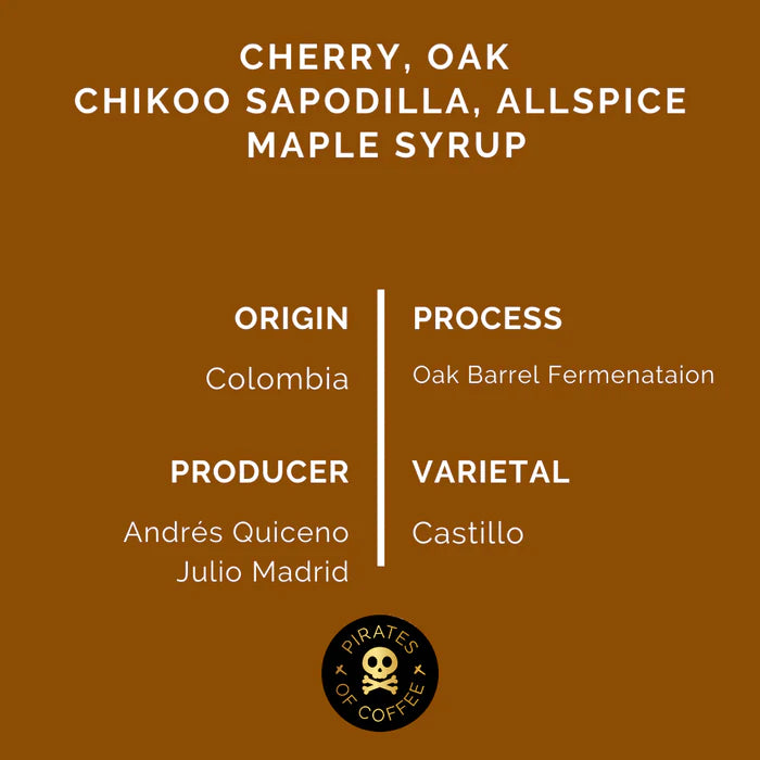 Colombia Oak Barrel Process 250g (Espresso /Filter)