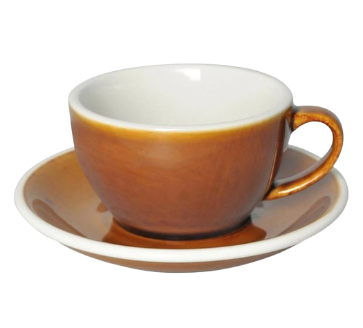 Crop 200ml Different Colors Ceramic Coffee Cup and Saucer For Espresso