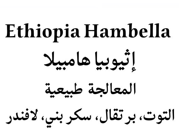Ethiopia Hambela 250g (Espresso/Filter)