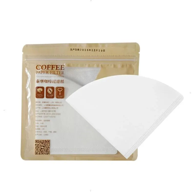 Timemore V shape paper filter size 02 natural wooden fiber 100 sheets pack