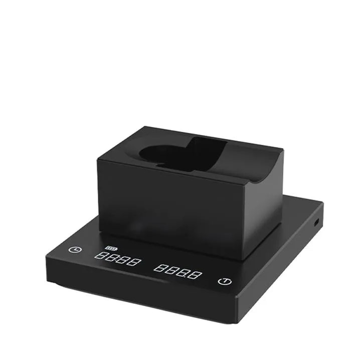 Timemore Magic Cube portafilter stand with 304 stainless steel shell and silicone interior