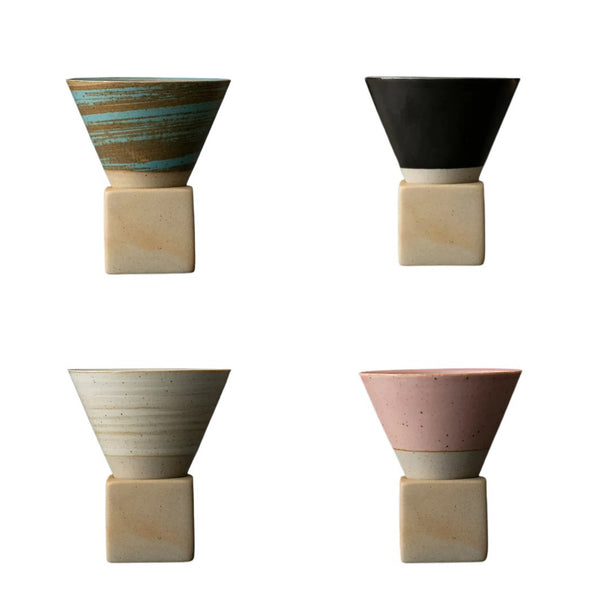 Crop Funnel-Shape Ceramic Coffee Cup 200ml